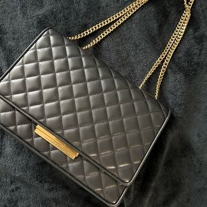 Charles & Keith Push-Lock Quilted Crossbody bag